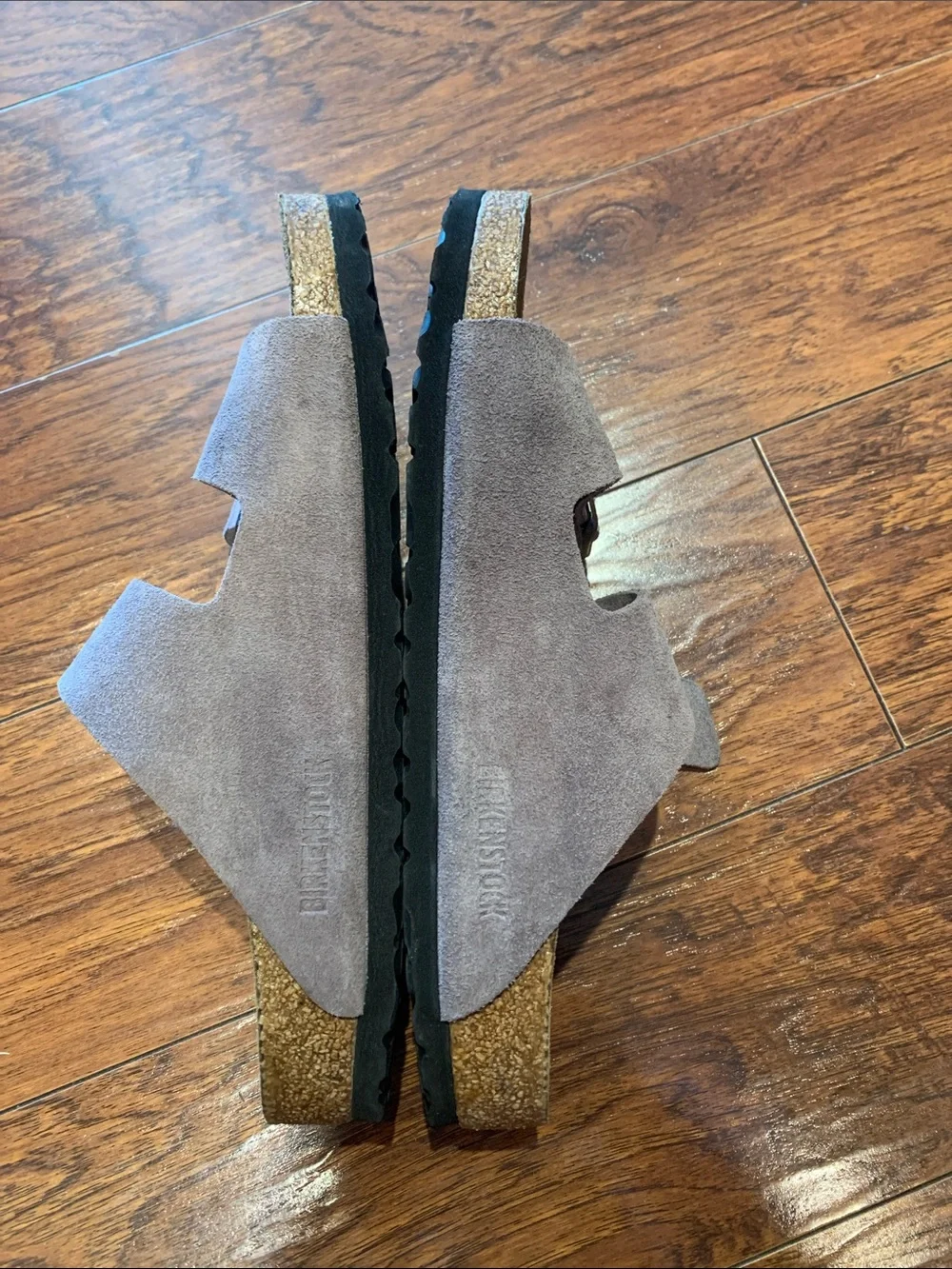 💜 Lavender Suede Birkenstock Arizona sandals